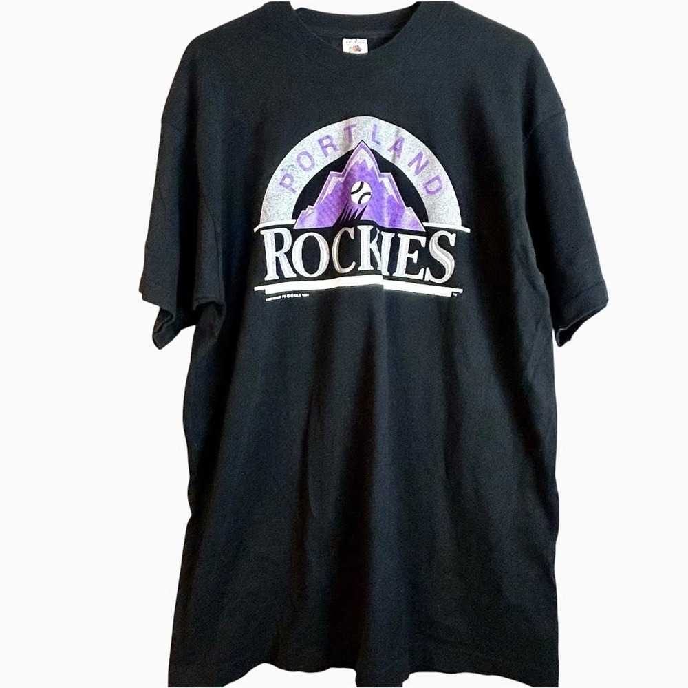 Vintage Portland Rockies Baseball T Shirt Mens Size 2XL MLB 1994 Single Stitch
